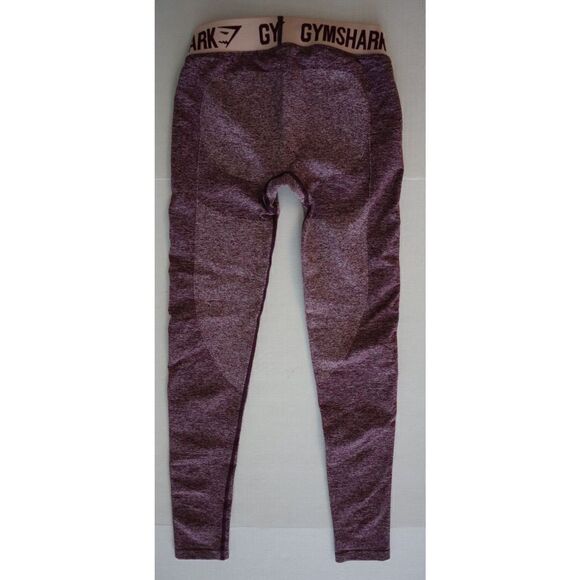 Gymshark Dry Women's Sz Small Maroon Seamless Stretch Athletic Leggings - Picture 2 of 7